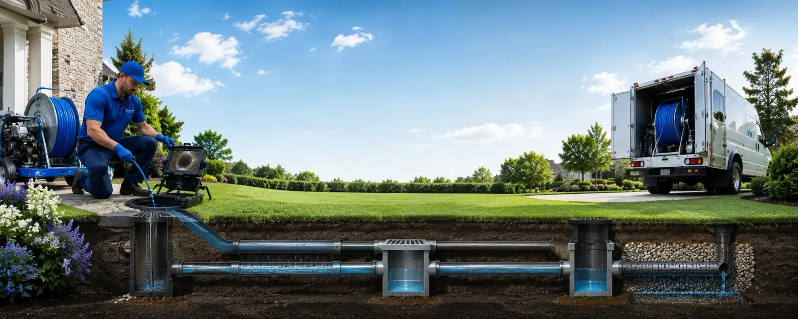 Outdoor drain cleaning information for Maybeury, WV